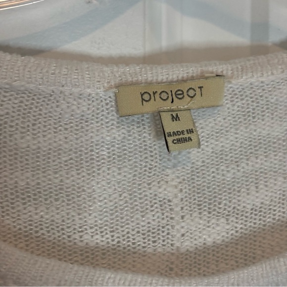 Project White Cotton Linen Slub Sweater M - Picture 8 of 8